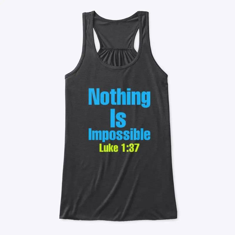 Luke 1:37 -Blue & Green